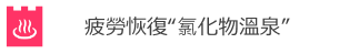 疲れが取れる塩化物温泉